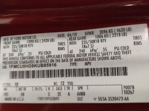 Used 2019 Ford Escape SEL image 33