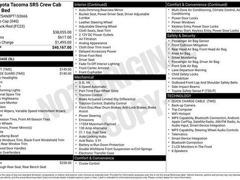 Certified 2023 Toyota Tacoma SR5 AWD/4WD image 35