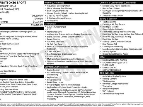 Used 2023 INFINITI QX50 Sport image 6