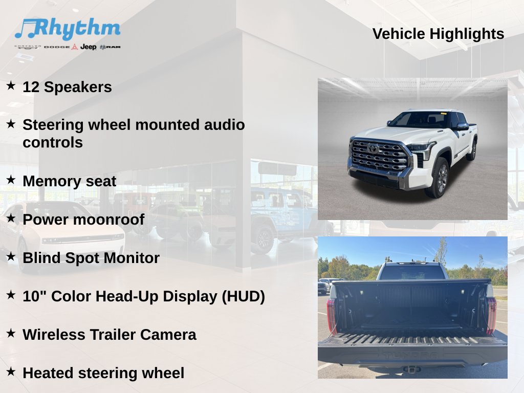 Used 2025 Toyota Tundra 1794 Edition w/ Tow Tech Package AWD/4WD image 11