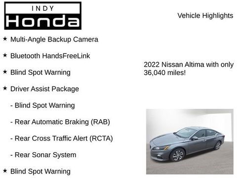 Used 2022 Nissan Altima 2.5 S w/ Driver Assist Package image 7