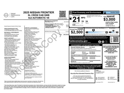 Used 2025 Nissan Frontier SL RWD image 30