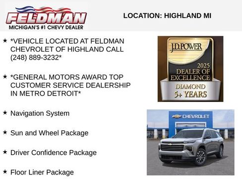 New 2026 Chevrolet Traverse LT w/ Sun and Wheel Package image 3