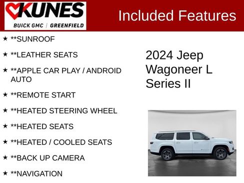Used 2024 Jeep Wagoneer L Series II w/ Flexible Seating Group AWD/4WD image 2