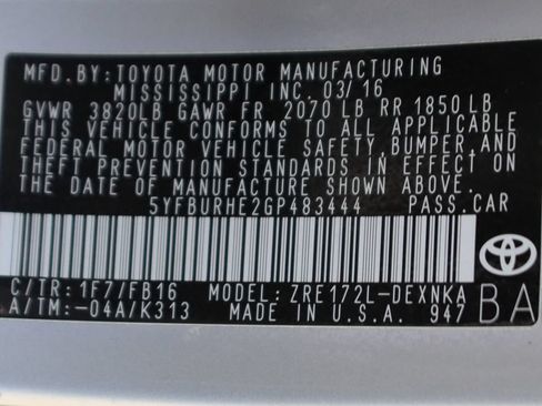 Used 2016 Toyota Corolla LE FWD image 44
