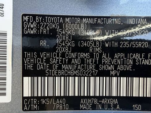 Used 2021 Toyota Highlander Platinum AWD/4WD image 38