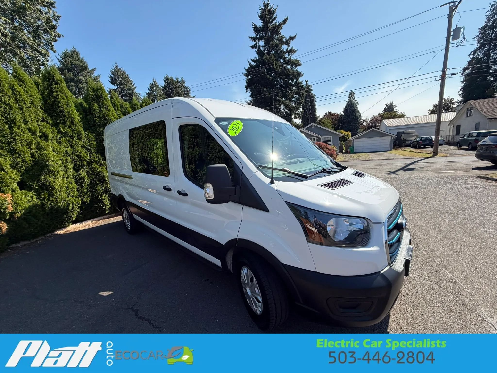 Used 2023 Ford E-Transit Medium Roof w/ Load Area Protection Package RWD image 13
