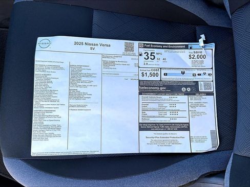 New 2025 Nissan Versa SV image 21