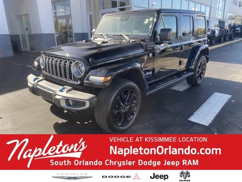 Used 2024 Jeep Wrangler Unlimited Sahara w/ Technology Group image 1