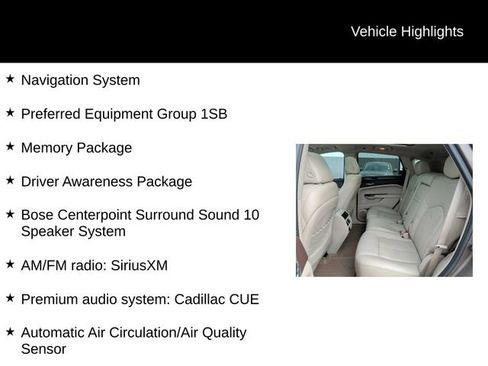 Used 2016 Cadillac SRX Luxury w/ Driver Awareness Package image 10