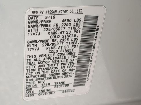 Certified 2020 Nissan Rogue SV image 26