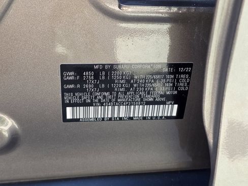Certified 2023 Subaru Outback Premium AWD/4WD image 29