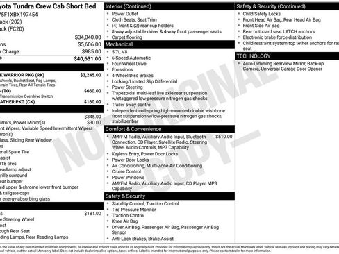 Used 2011 Toyota Tundra 4x4 CrewMax w/ TRD Rock Warrior Pkg image 34