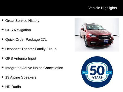 Certified 2022 Chrysler Pacifica Touring-L w/ Uconnect Theater Family Group image 7