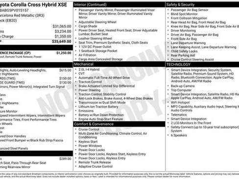 Used 2023 Toyota Corolla Cross AWD Hybrid w/ Convenience Package image 3