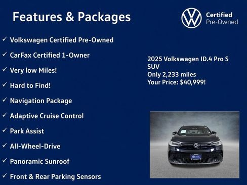 Used 2025 Volkswagen ID.4 Pro S AWD/4WD image 5