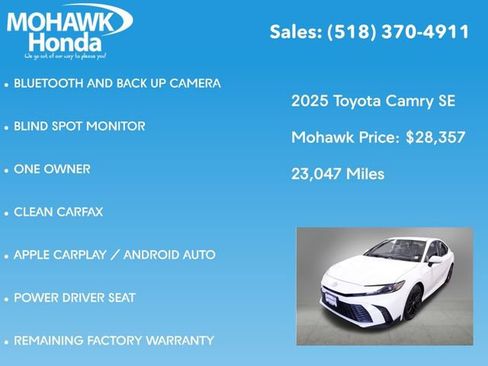Used 2025 Toyota Camry SE image 7
