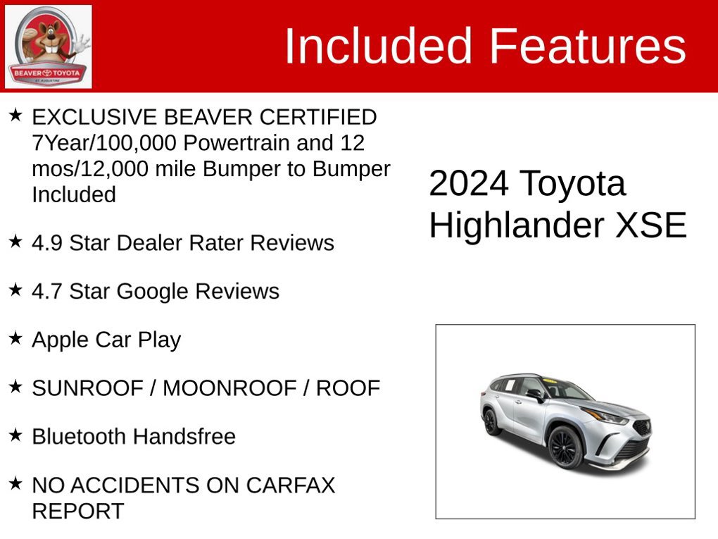 Used 2024 Toyota Highlander XSE AWD/4WD image 4