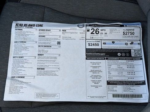 New 2025 Volvo XC40 B5 Core image 29