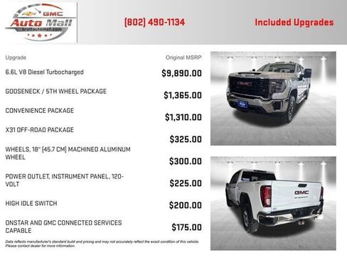 Used 2022 GMC Sierra 3500 Pro w/ Gooseneck/5TH Wheel Package AWD/4WD image 4