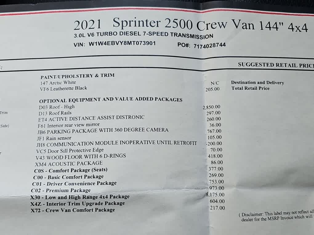 Used 2021 Mercedes-Benz Sprinter 2500 image 24