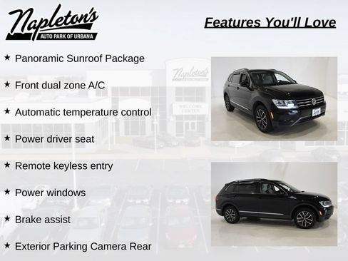 Used 2021 Volkswagen Tiguan SE w/ Panoramic Sunroof Package FWD image 9