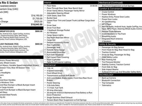 Used 2019 Kia Rio S w/ Technology Package image 5