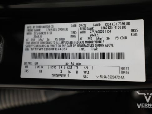 Used 2022 Ford F150 Lariat w/ Equipment Group 502A High AWD/4WD image 40