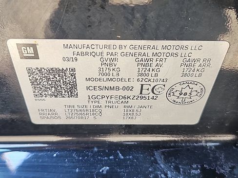 Used 2019 Chevrolet Silverado 1500 LT Trail Boss AWD/4WD image 15