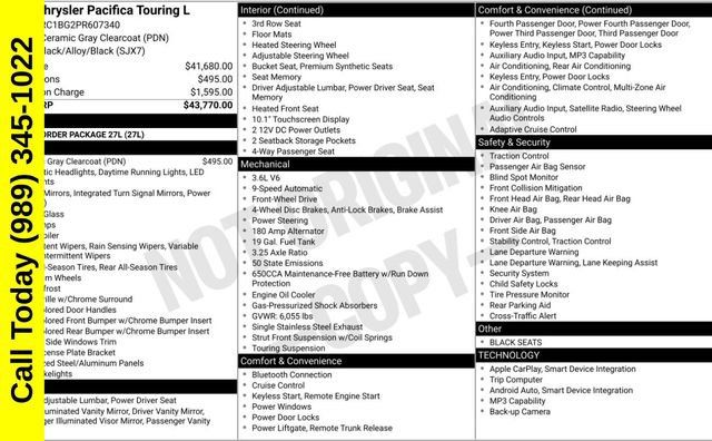 Used 2023 Chrysler Pacifica Touring-L FWD image 2