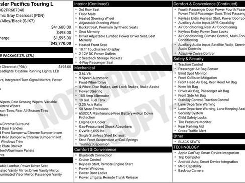 Used 2023 Chrysler Pacifica Touring-L FWD image 2