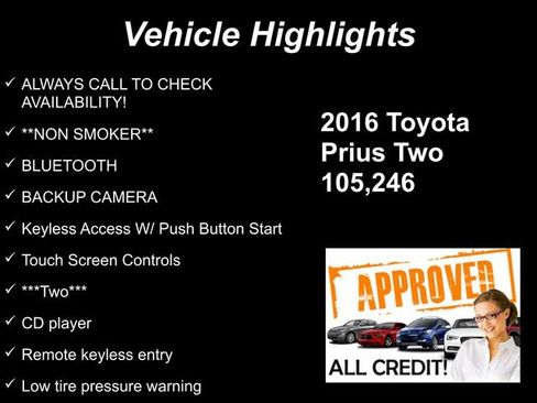 Used 2016 Toyota Prius Two image 9