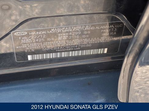 Used 2012 Hyundai Sonata GLS w/ Popular Equipment Pkg FWD image 31