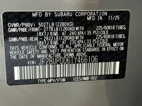 New 2026 Subaru Outback Limited image 29