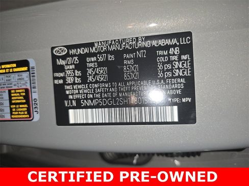 Certified 2025 Hyundai Santa Fe Calligraphy image 38