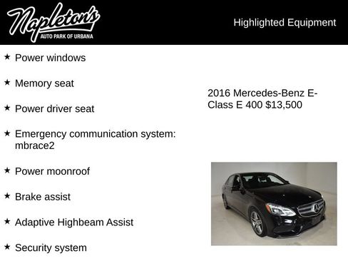 Used 2016 Mercedes-Benz E 400 4MATIC Sedan image 16