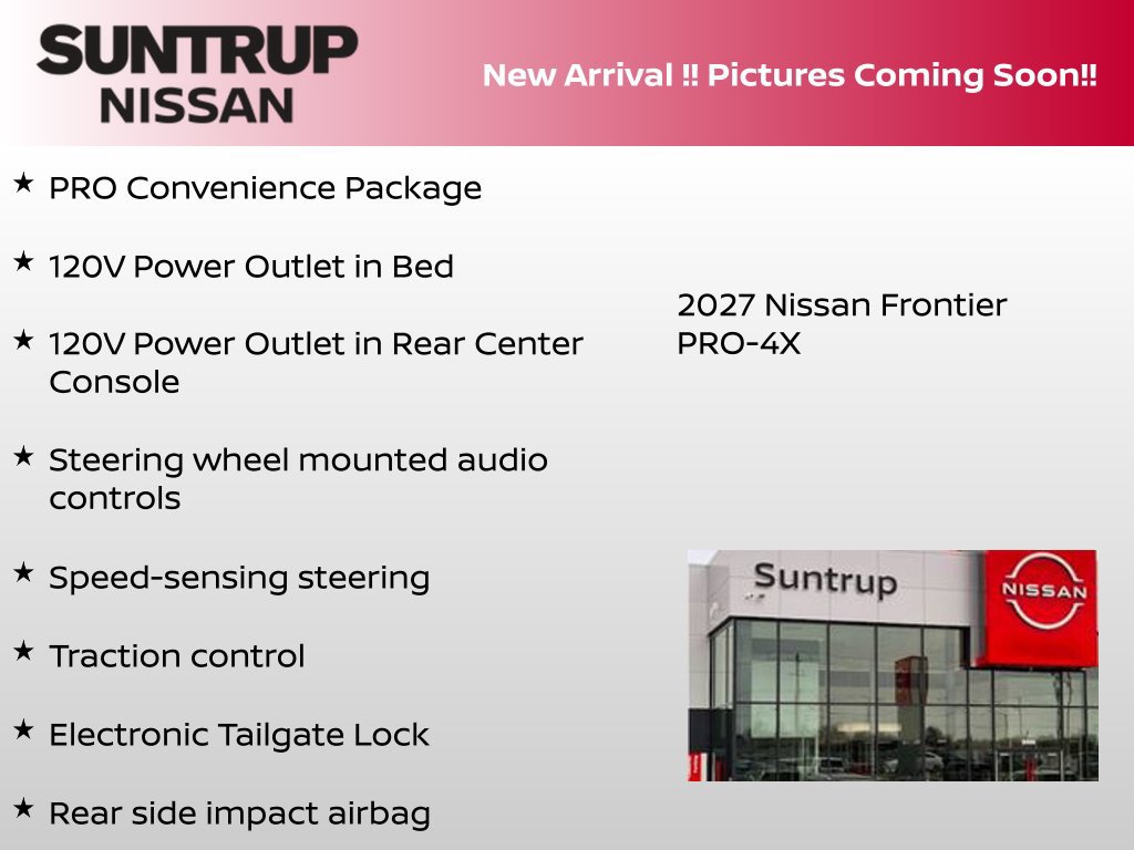 New 2027 Nissan Frontier PRO-4X AWD/4WD image 3