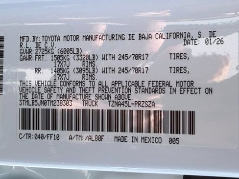 Used 2026 Toyota Tacoma SR5 AWD/4WD image 24