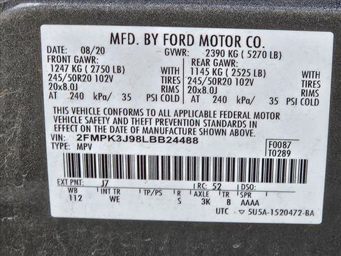 Used 2020 Ford Edge ST-Line FWD image 24