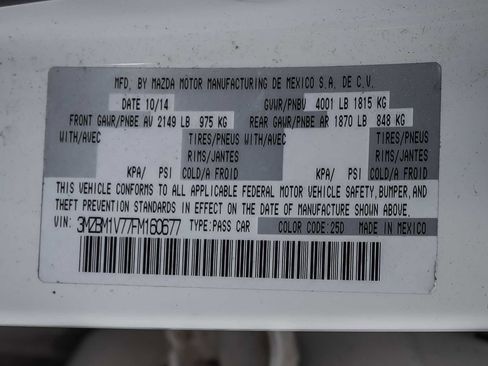 Used 2015 MAZDA MAZDA3 i Touring w/ Technology Package image 10