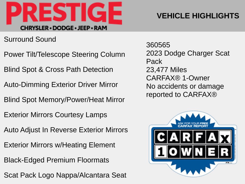 Used 2023 Dodge Charger Scat Pack w/ Plus Group RWD image 6