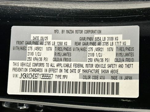 Used 2026 MAZDA CX-90 3.3 Turbo w/ Premium Sport Pkg AWD/4WD image 12