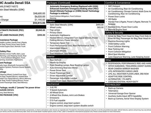 Used 2021 GMC Acadia Denali w/ Denali Ultimate Package image 38