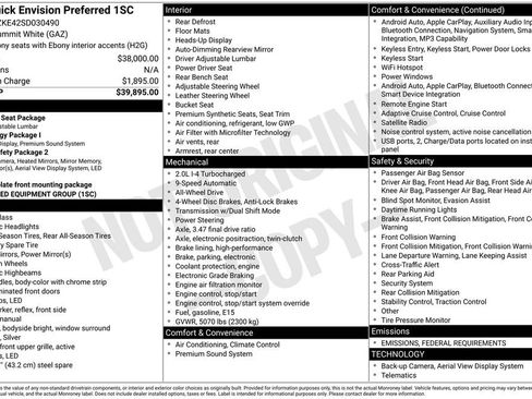 Certified 2025 Buick Envision Preferred image 4