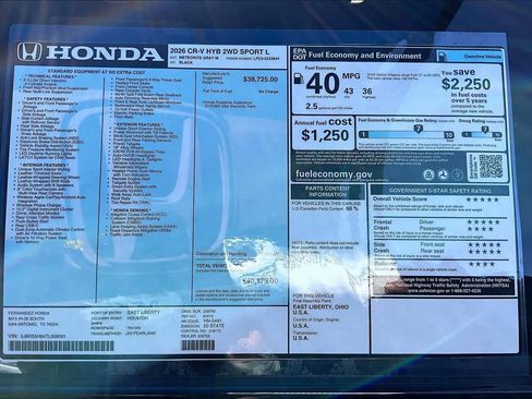 New 2026 Honda CR-V Sport-L image 18