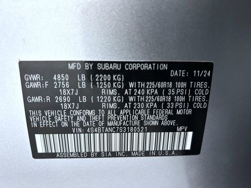 Used 2025 Subaru Outback Limited image 25