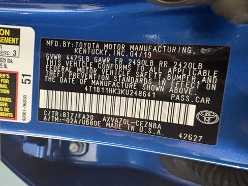 Used 2019 Toyota Camry LE FWD image 31