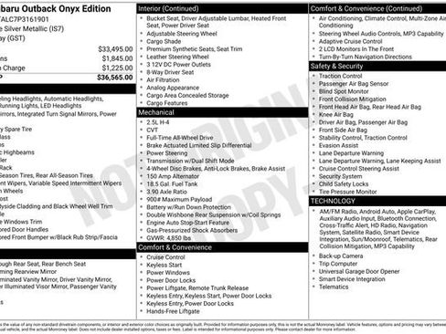 Used 2023 Subaru Outback Onyx Edition image 15