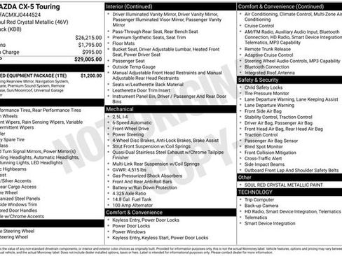 Used 2018 MAZDA CX-5 Touring w/ Preferred Equipment Package image 33