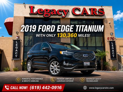 Used 2019 Ford Edge Titanium w/ Equipment Group 301A FWD image 2